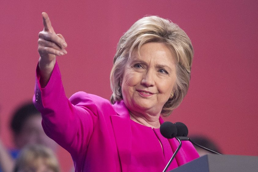 Hillary Clinton é a primeira mulher candidata à Presidência dos Estados Unidos. / Fotografia: Michael Reynolds (EPA) 