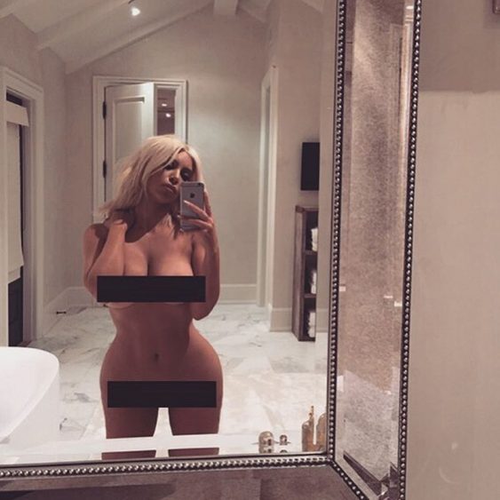 Uma das 'selfies' mais populares de Kim Kardashian