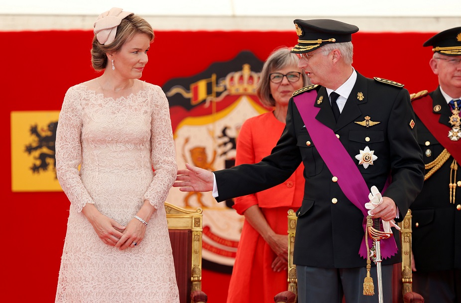 A rainha Matilde e o rei Filipe no Dia Nacional da Bélgica, a 21 de julho