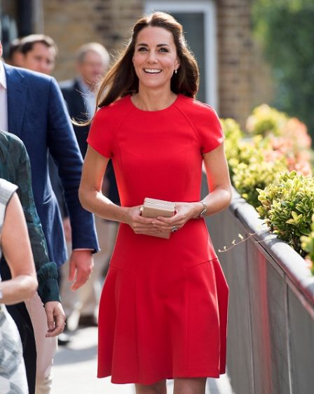 Britain's Catherine, Duchess of Cambridge, smiles during a visit to a helpline service, as part of a Heads Together campaign in London, Britain, August 25, 2016. REUTERS/Arthur Edwards/Pool - RTX2N19B