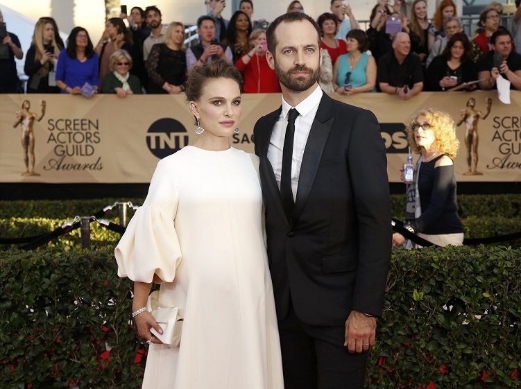 Actress Natalie Portman and husband Benjamin Millepied arrive at the 23rd Screen Actors Guild Awards in Los Angeles, California, U.S., January 29, 2017. REUTERS/Mario Anzuoni