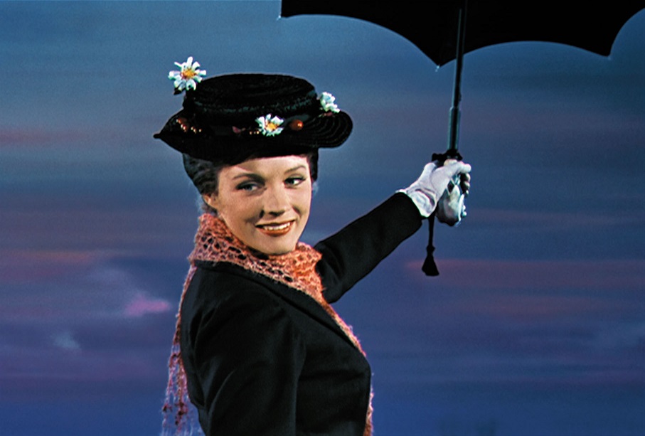 Julie Andrews interpretou a Mary Poppins de 1964