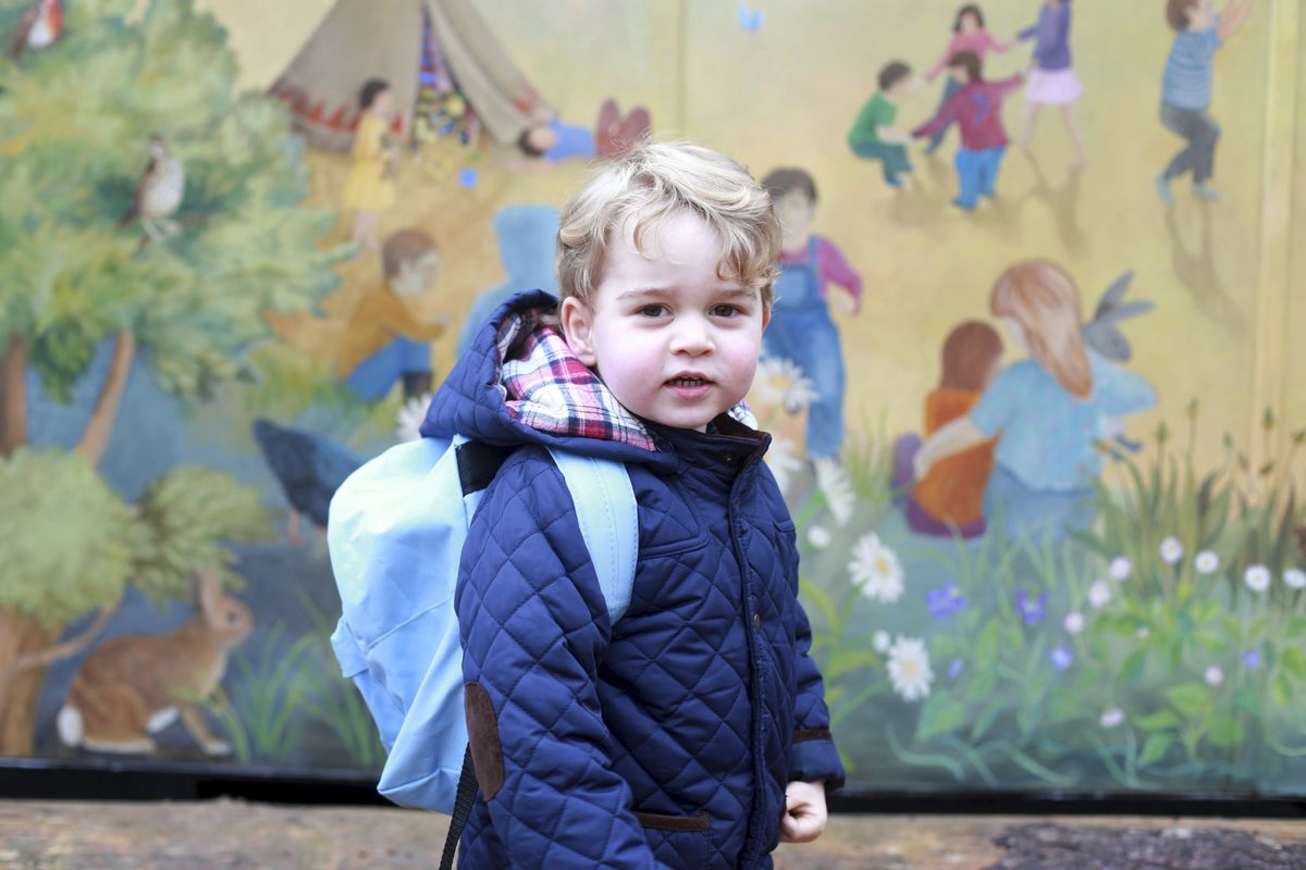 Príncipe George vai para a escola de William