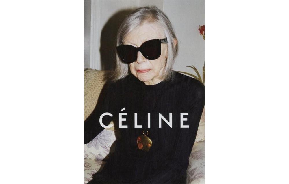 Joan Dinion na campanha da Céline
