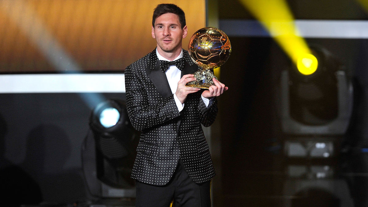 Messi 3 Vencedor da Bola de Ouro em 2012