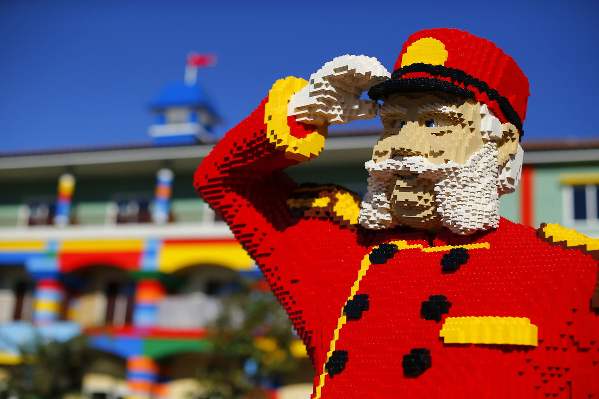 Esta é uma entre centenas de peças de lego do  Legoland Hotel, no parque temático da Lego em Winter Haven, no estado norte-americano da Flórida (REUTERS/Mike Blake)