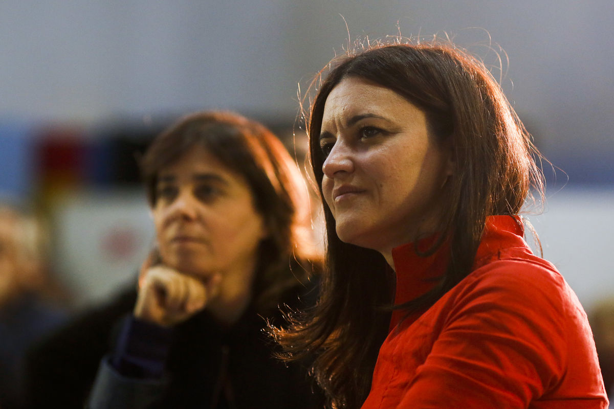 A porta-voz do Bloco de Esquerda (BE) Catarina Martins (à esq.) e a candidata Presidencial pelo BE, Marisa Matias (à dir.) ( PEDRO NUNES/ LUSA