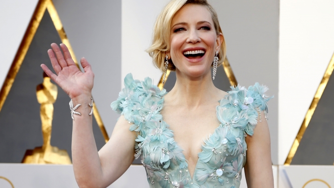 Cate Blanchett, nominated for Best Actress for her role in “Carol,” arrives at the 88th Academy Awards in Hollywood