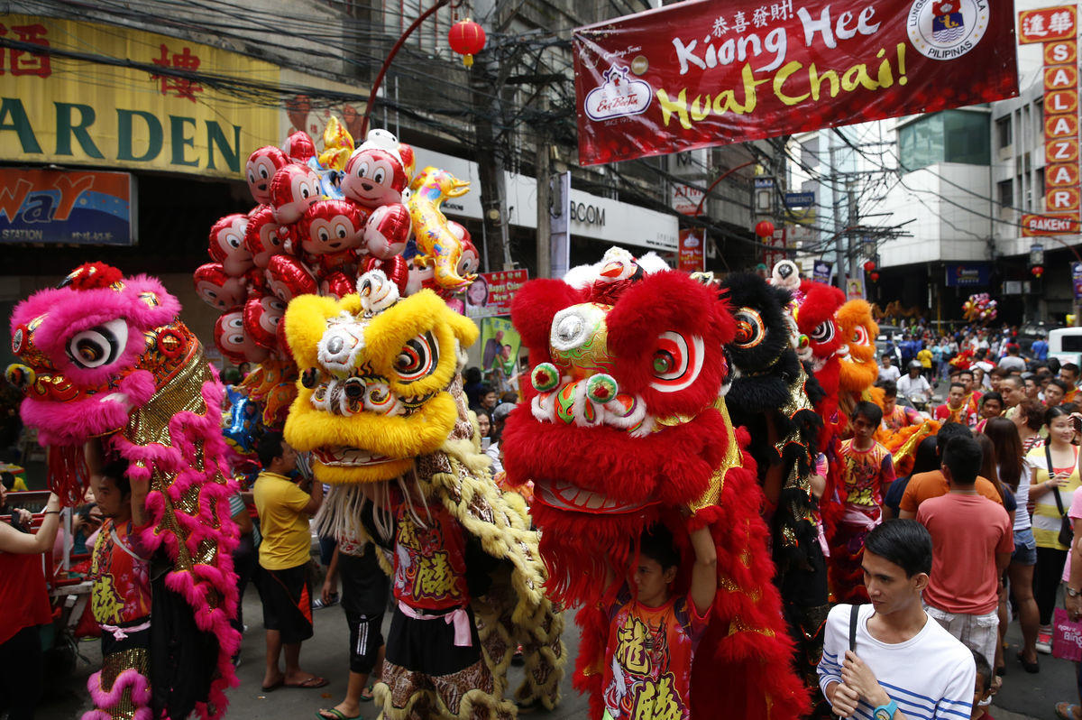 Festa de entrada no ano novo na Chinatown de Manila, Filipinas (REUTERS/Erik De Castro)