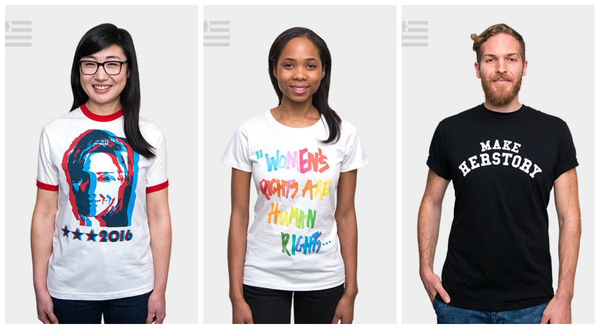 As T-shirts de Marc Jacobs, Tory Burch e Dao-Yi Chow & Maxwell Osborne.