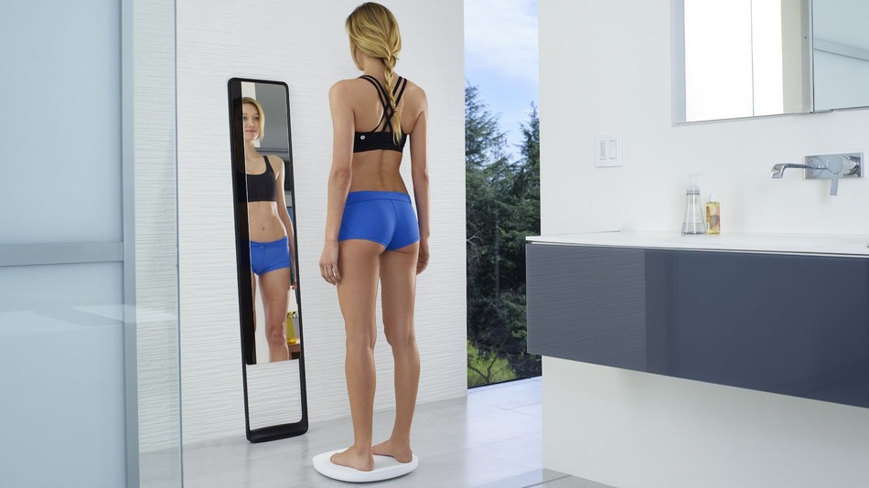 "Espelho mágico", o The Naked 3D Fitness Tracker, consegue fazer a leitura se está ou não o seu corpo em boa forma.
