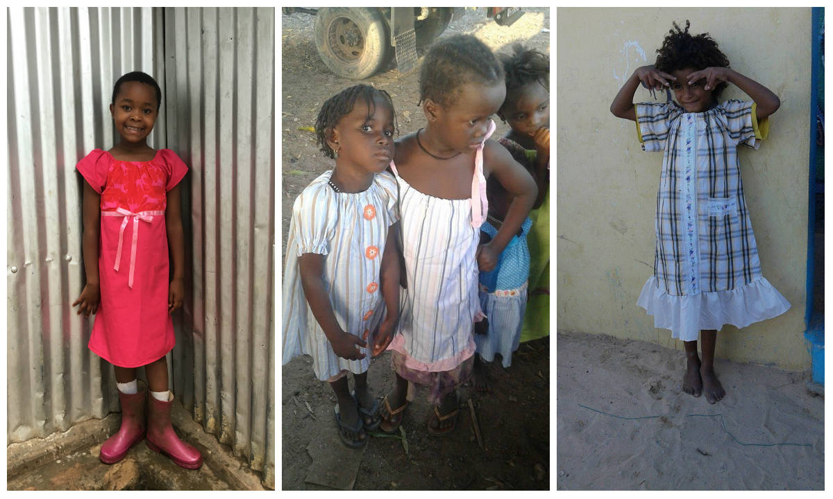 Na imagem, esquerda para a direita, estão meninas do Quénia, Guiné-Bissau e da Mauritânia