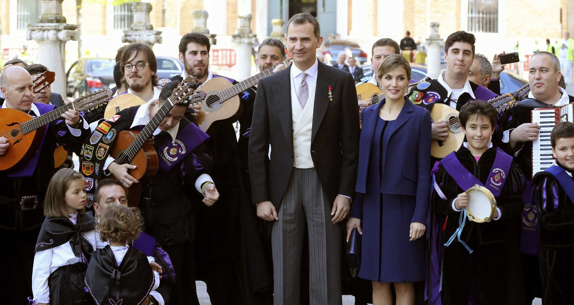 A última ocasião pública em que a rainha Letizia usou uma criação Felipe Varela