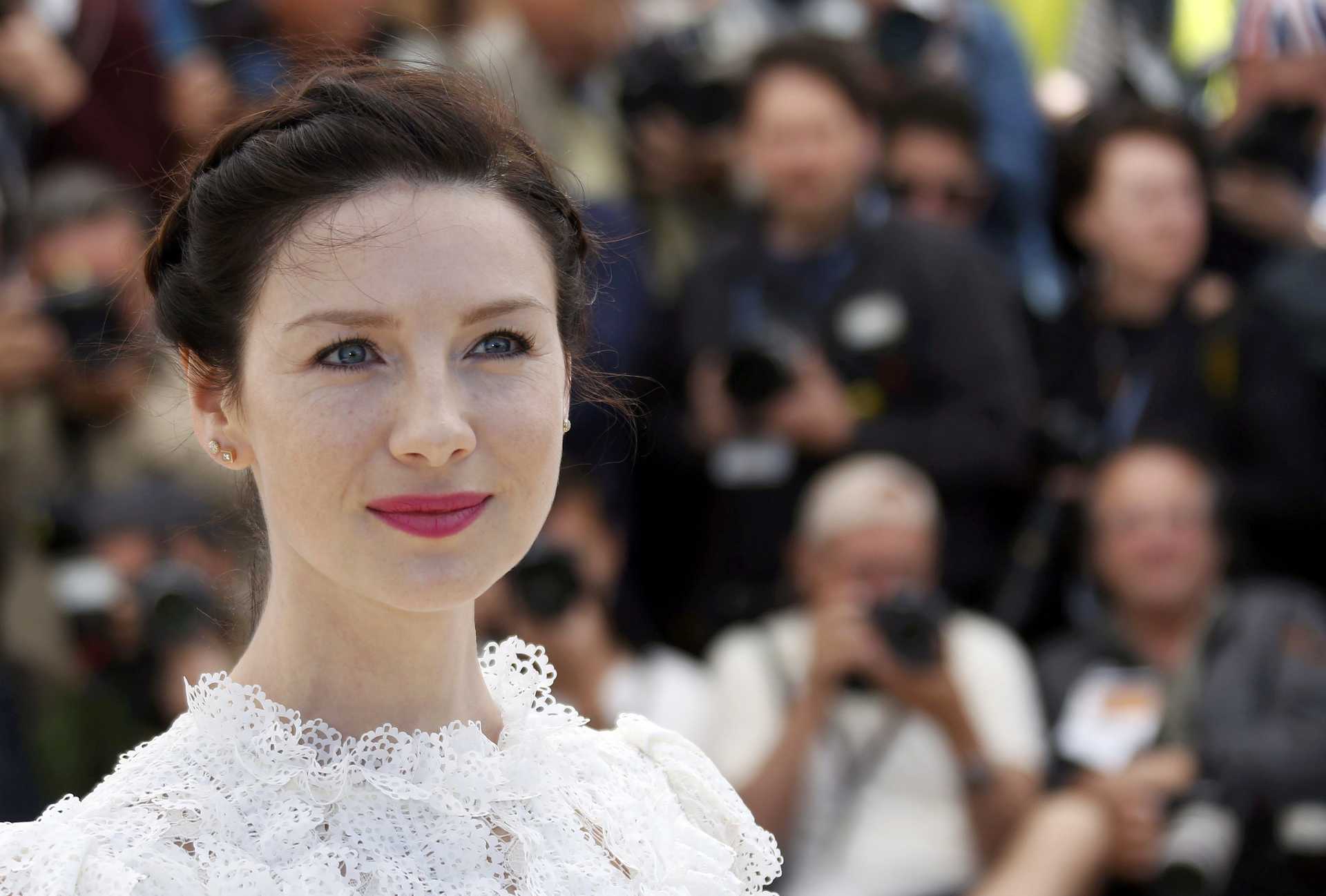 Cast member Caitriona Balfe poses during a photocall for the film “Money Monster” out of competition at the 69th Cannes Film Festival in Cannes