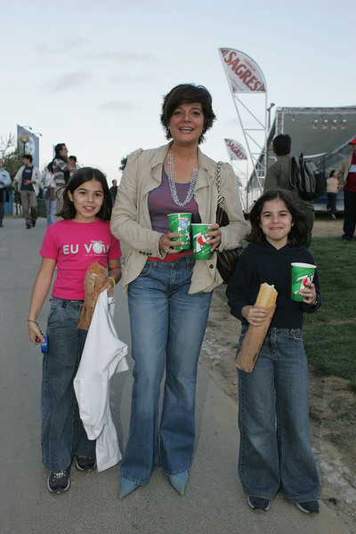 Júlia Pinheiro com as filhas, Matilde e Carolina