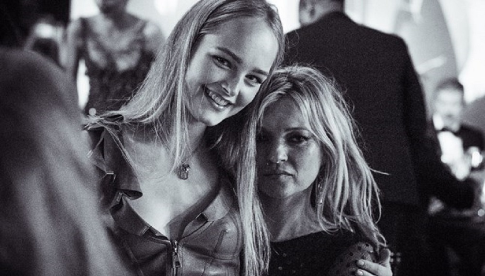 Jean Campbell e Kate Moss