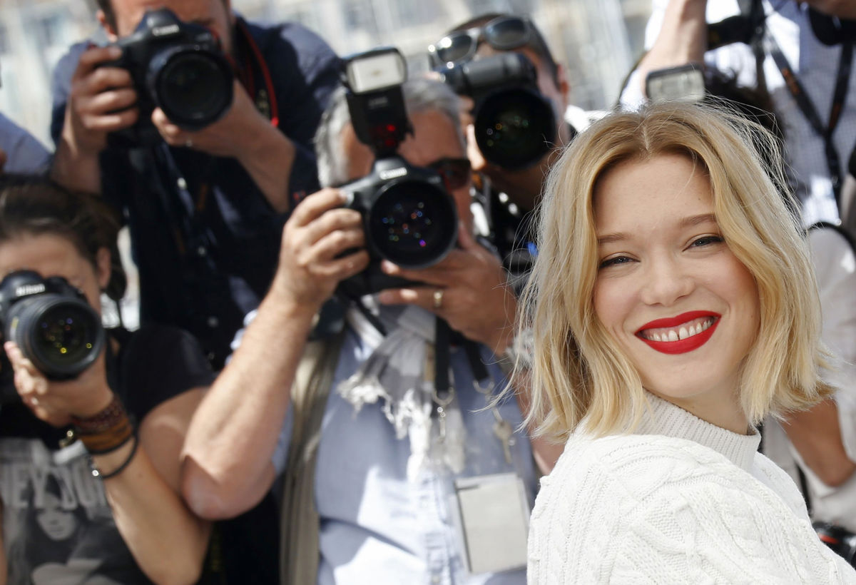 Cast member Lea Seydoux poses during a photocall for the film “Juste la fin du monde” (It’s Only the End of the World) in competition at the 69th Cannes Film Festival in Cannes