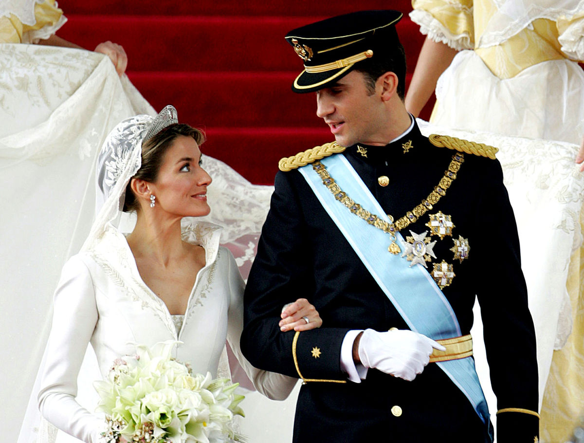 Felipe e Letizia casaram-se a 22 de maio de 2004, na catedral de Almudena, em Madrid (foto: Reuters)