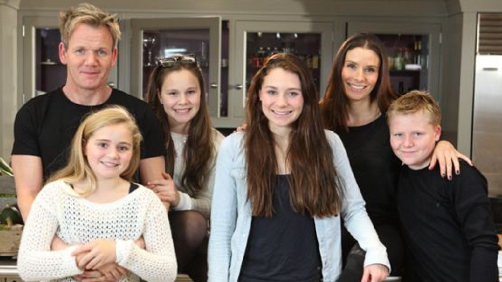Gordon Ramsay com a sua família
