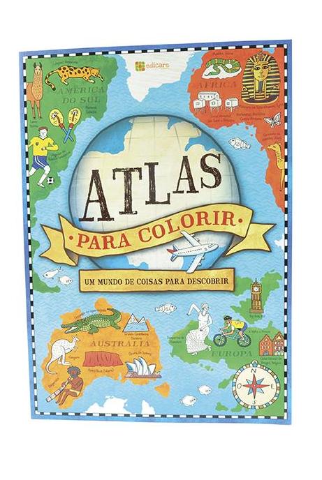 atlas para colorir na fnac €9,45