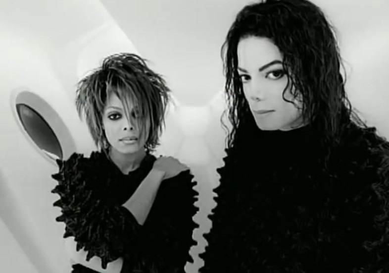 Com Michael Jackson, no teledisco de 'Scream', 1995