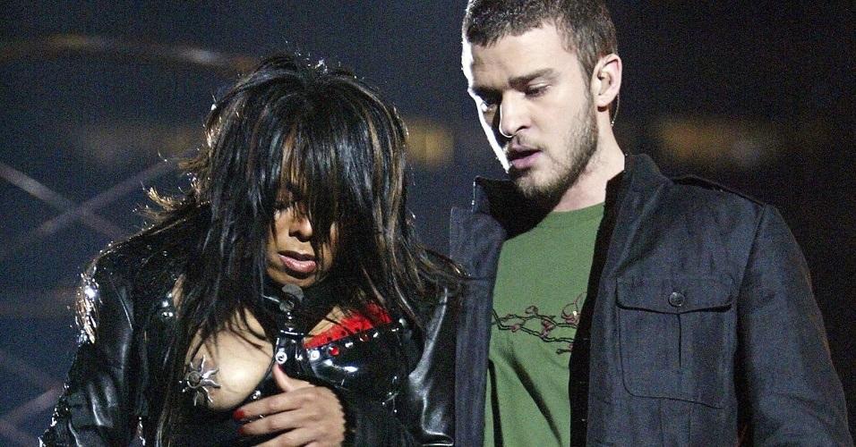 Atuação com Justin Timberlake no Super Bowl de 2004