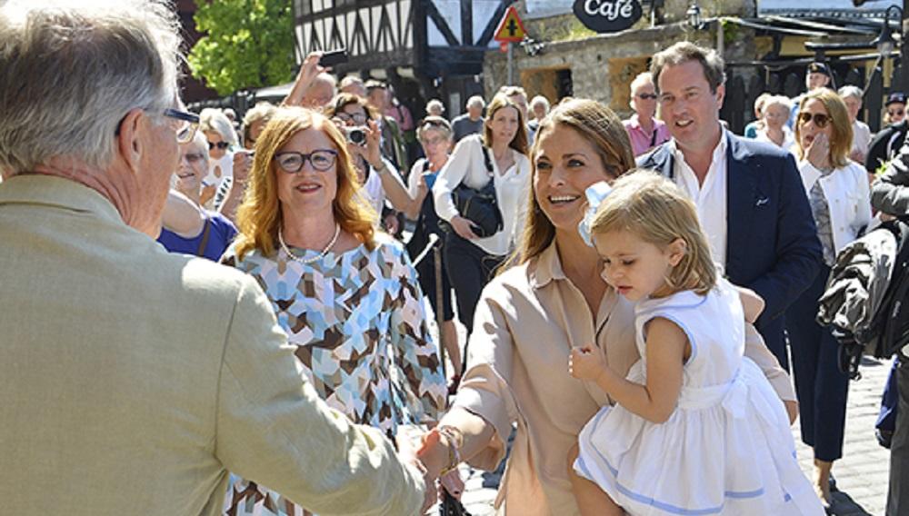 Princess Madeleine with family visit Visby