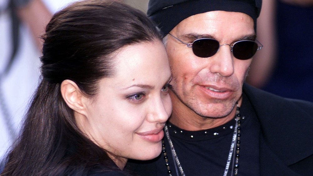 U.S. actress Angelina Jolie and her husband Billy Bob Thornton (R) arrive for the British premiere o..