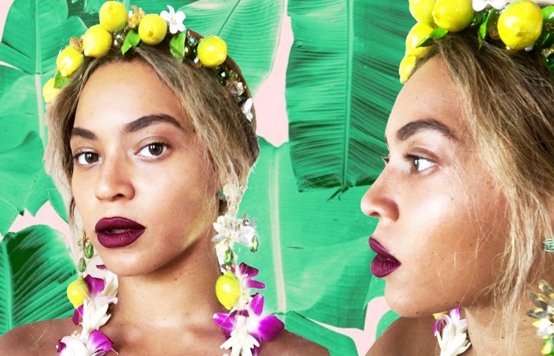 Beyoncé com estilo tropical