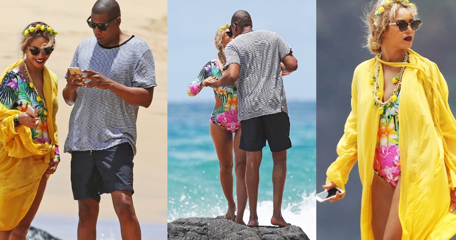 Beyoncé e Jay Z dão provas de amor