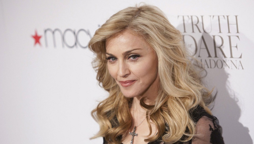 Madonna arrives as she launches her new fragrance, “Truth or Dare by Madonna” at Macy’s in New York