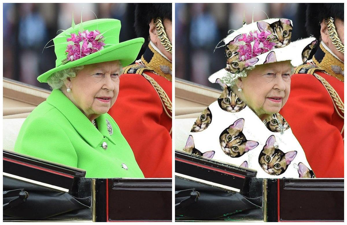 Casaco verde da Rainha inspirou internautas