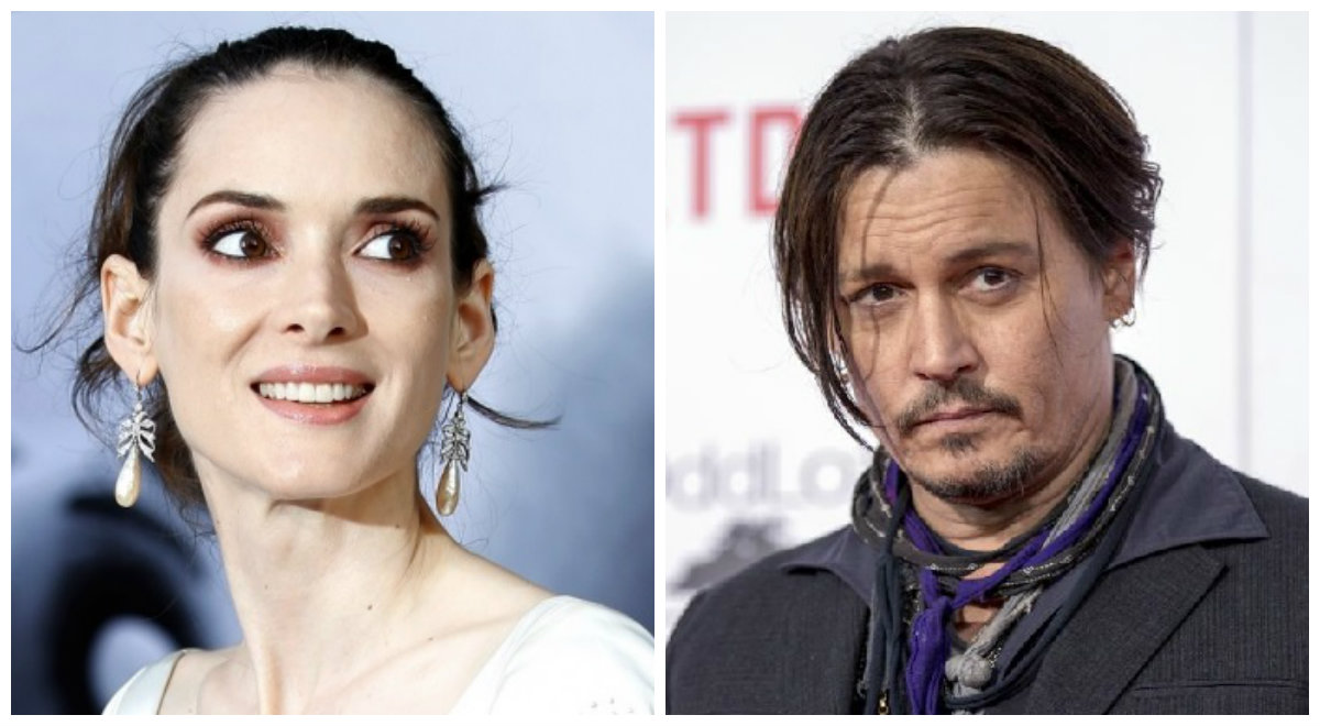 Winona Ryder e Johnny Depp estiveram juntos durante quatro anos