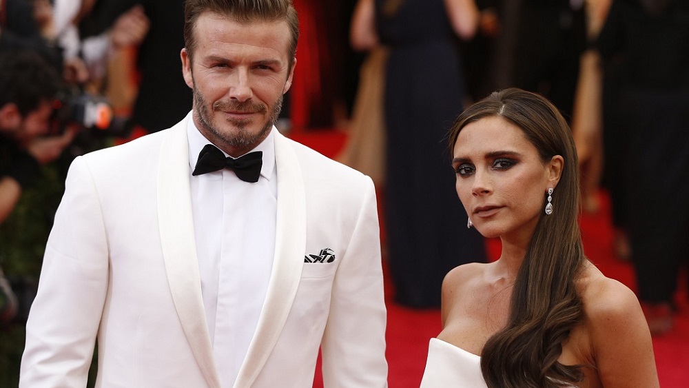 David and Victoria Beckham arrive at the Metropolitan Museum of Art Costume Institute Gala Benefit celebrating the opening of 