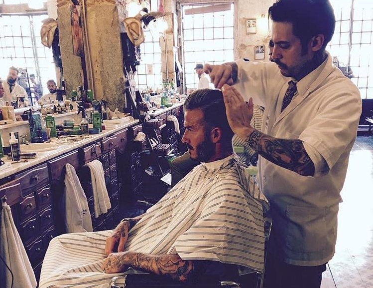 David Beckham veio a Lisboa cortar o cabelo