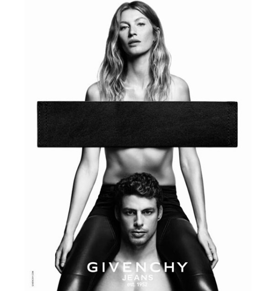 Na mais recente campanha da Givenchy Jeans, com Cauã Reymond