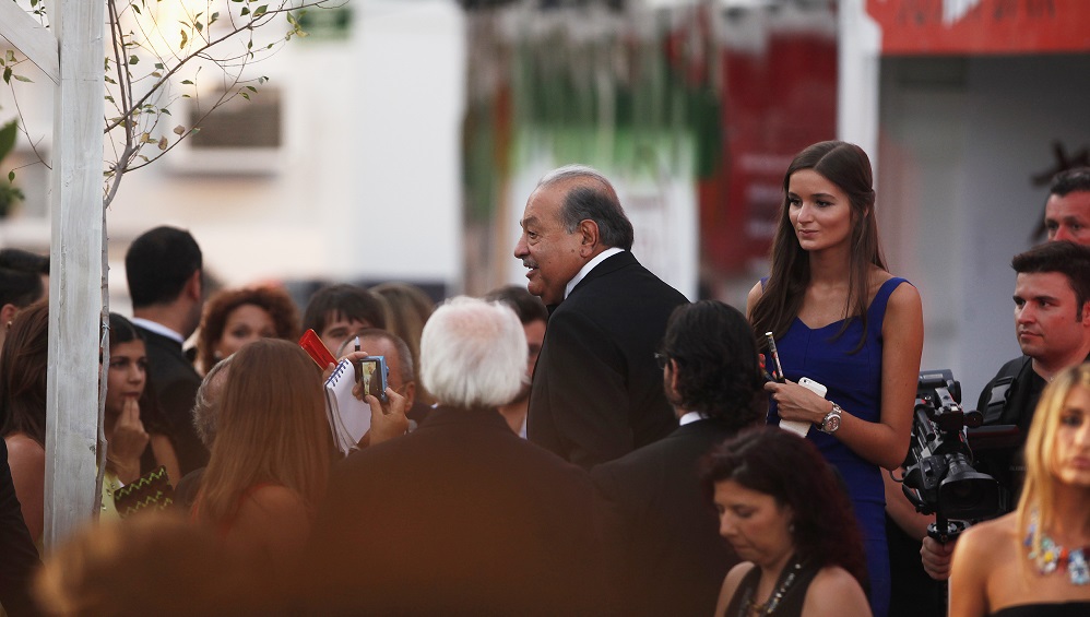O empresário mexicano Carlos Slim também marcou presença em Marbelha