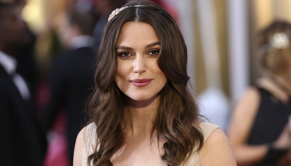Actress Keira Knightley arrives at the 87th Academy Awards in Hollywood