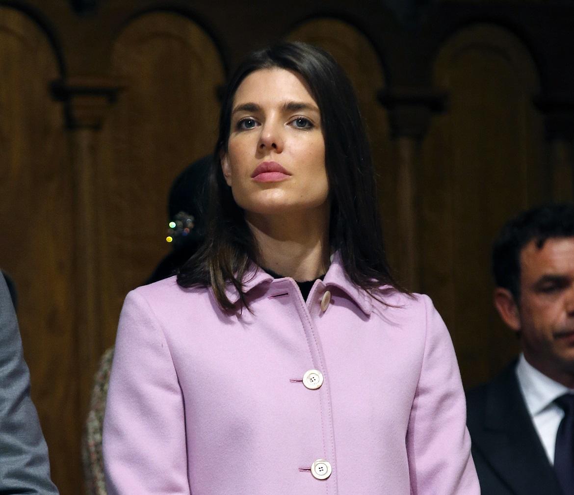 Charlotte Casiraghi attends a mass at Monaco Cathedral during Monaco's National Day