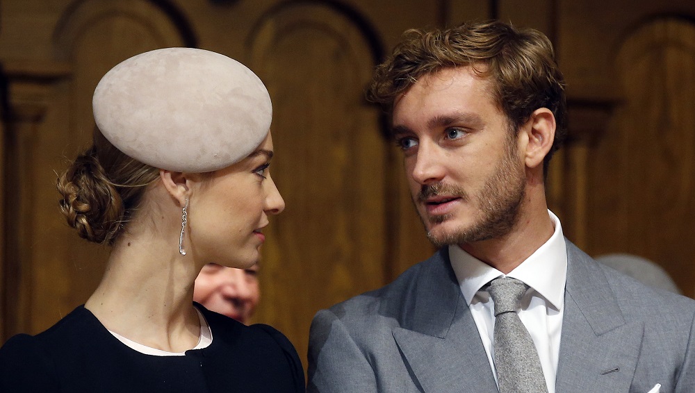Pierre Casiraghi and his wife Beatrice Borromeo attend a mass at Monaco cathedral during Monaco’s National Day