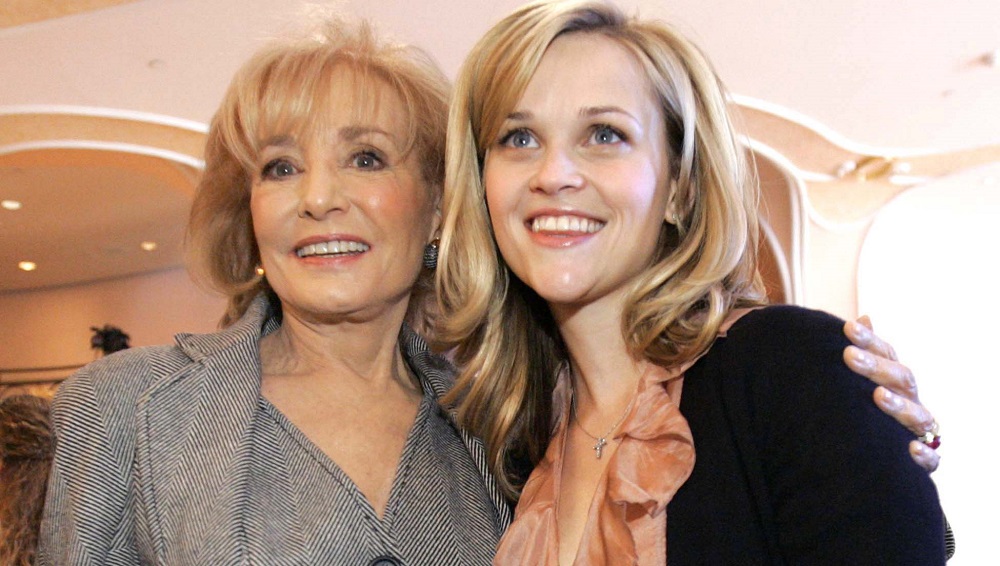 Barbara Walters and Witherspoon smile at annual Women in Entertainment Power 100 breakfast in Beverly Hills