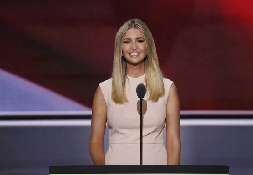 Ivanka Trump takes the stage to introduce her father and Republican U.S. presidential nominee Donald Trump at the Republican National Convention in Cleveland