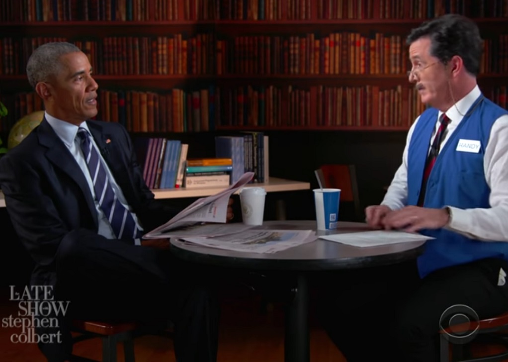 Obama e Colbert
