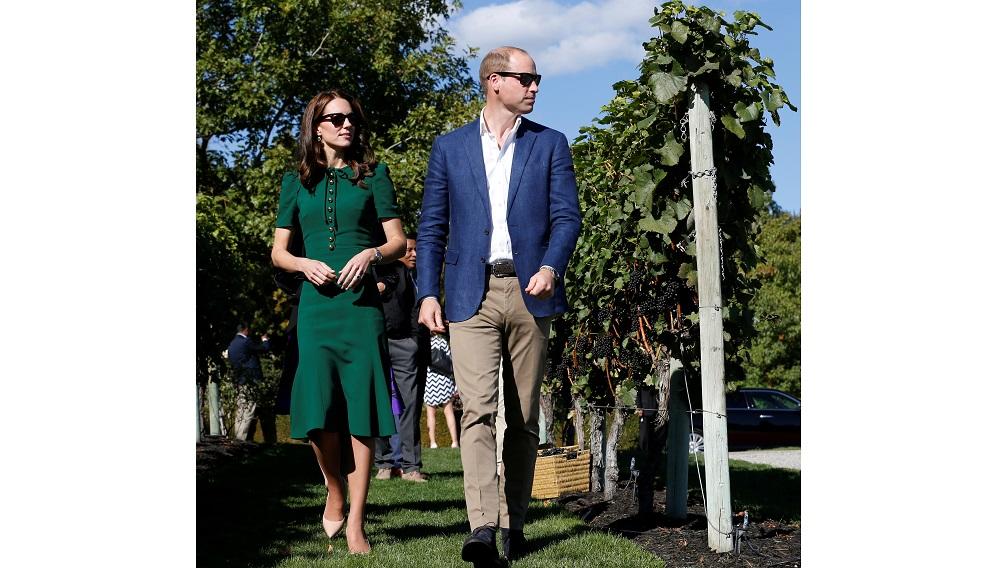 Britain’s Prince William and Catherine, Duchess of Cambridge,  tour the Mission Hill winery in Kelowna