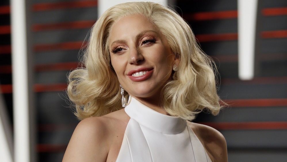 Lady Gaga arrives at the Vanity Fair Oscar Party in Beverly Hills, California