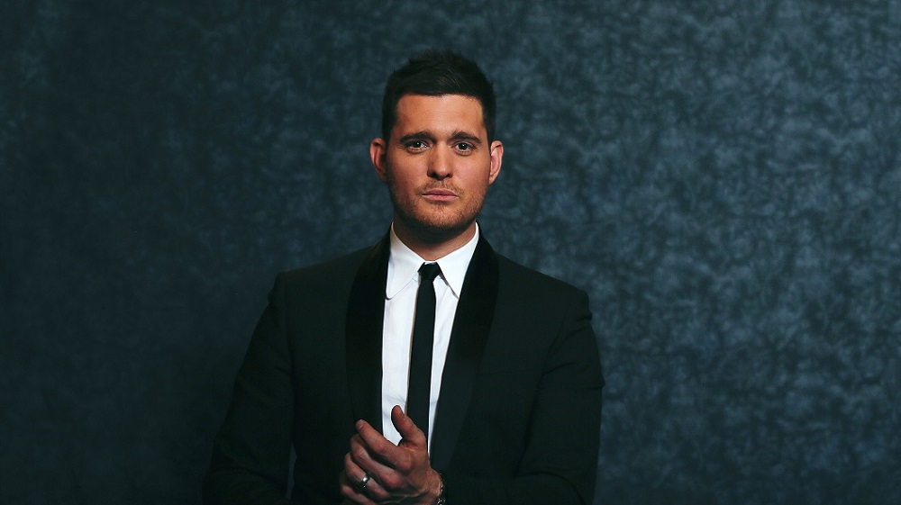 Michael Buble poses for a portrait while promoting his new album 'Michael Buble: To Be Loved' in New York