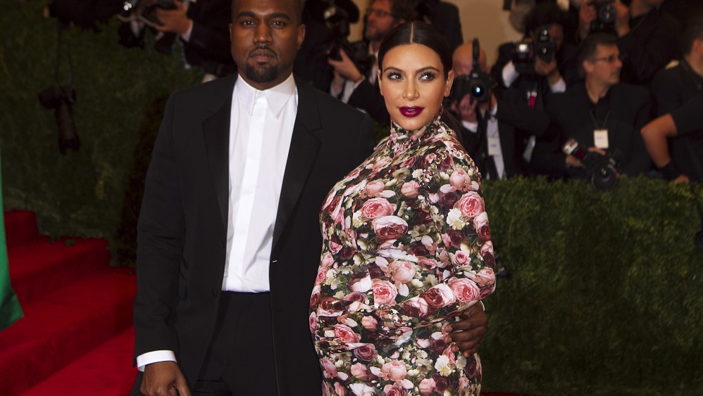 Singer Kanye West and reality tv actress Kim Kardashian arrive at the Metropolitan Museum of Art Costume Institute Benefit celebrating the opening of “PUNK: Chaos to Couture” in New York