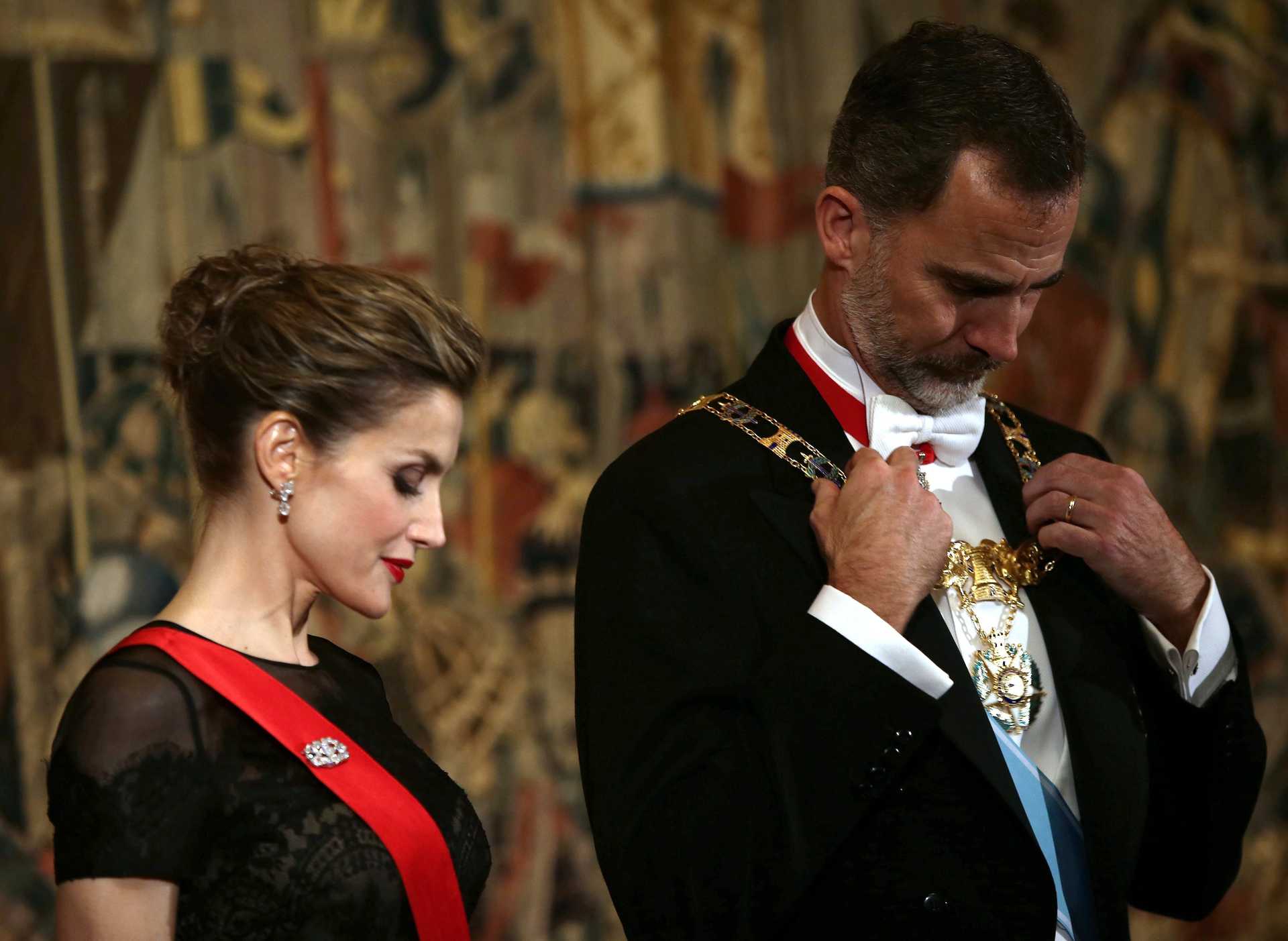 Spanish royal couple visits
