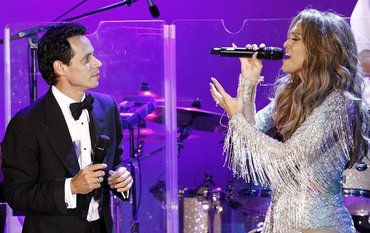 Lopez and her husband Anthony perform at the Carousel of Hope Ball in Beverly Hills