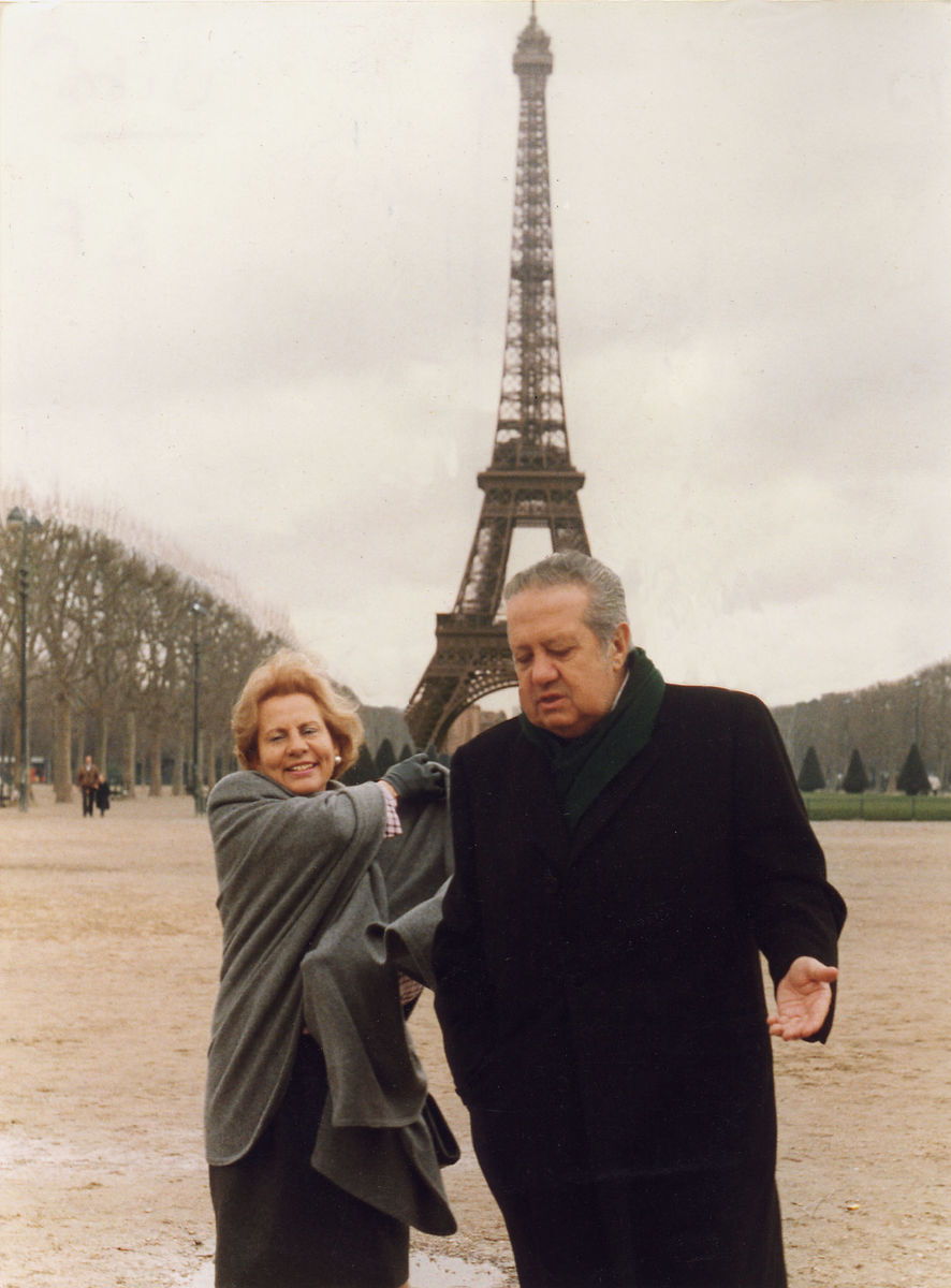Mario Soares e Maria Barroso em Paris. Foto DR